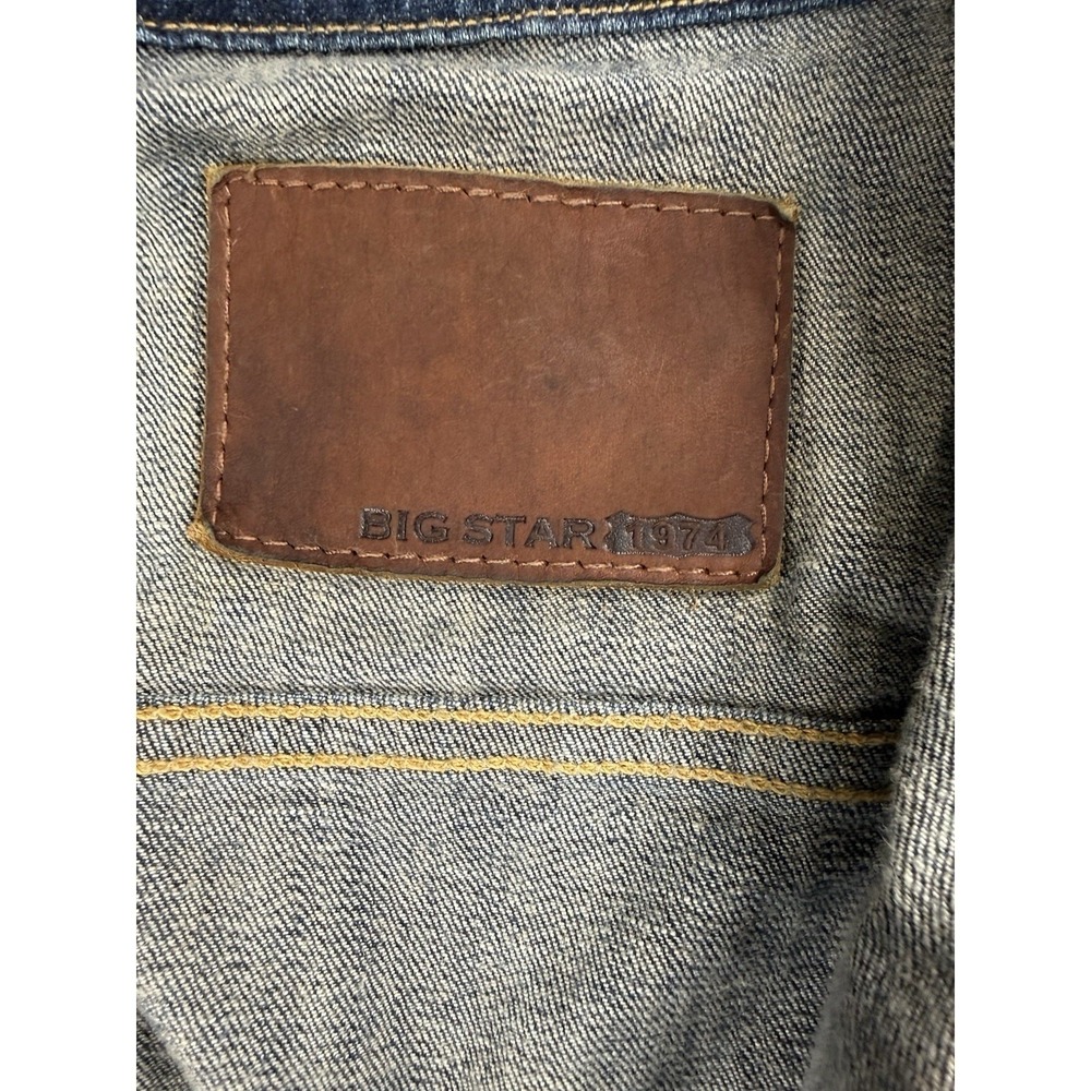 Big Star 1974 Jean Jacket Blue Trucker Western Coat Rodeo Cowboy Size XL - Picture 6 of 10